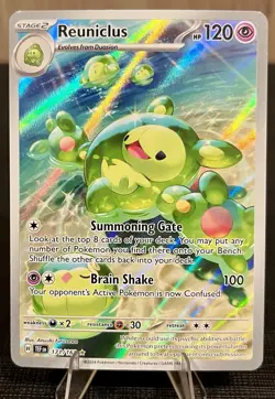 Pokemon TCG Reuniclus 171/162 Temporal Forces Full Art IR Holo NM - Image 1