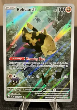Pokemon TCG Relicanth 173/162 Temporal Forces Full Art IR Holo NM/Mint - Image 1