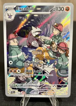Pokemon TCG Excadrill 174/162 Temporal Forces Full Art IR Holo NM/Mint - Image 1