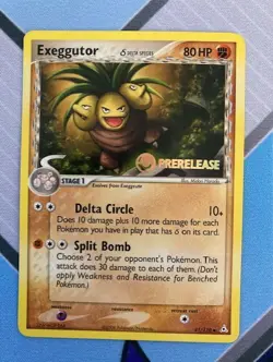 Pokemon EXEGGUTOR Prerelease EX Holon Phantoms 41/110 Promo - Image 1