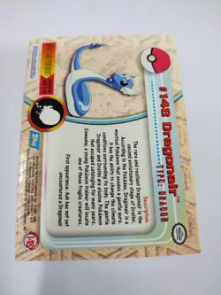 MINT 2000 Topps Pokemon TV Animation Edition Series 3 Non Holo #148 Dragonair - Image 3