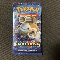 Pokemon Sealed XY Evolutions Pack Mega Blastoise Artwork - Image 1