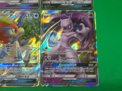 Pokemon NM Alternate Full Art GX's Lot Of 4 Mewtwo, Darkrai, Keldeo, Tapu Lele - Image 4