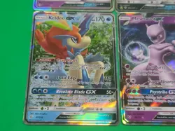 Pokemon NM Alternate Full Art GX's Lot Of 4 Mewtwo, Darkrai, Keldeo, Tapu Lele - Image 5