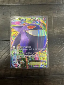 2014 Pokemon XY Phantom Forces Full Art Gengar EX 114/119 Holo Foil Rare - Image 1