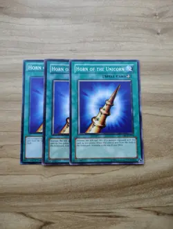 Yu-Gi-Oh! - Horn Of The Unicorn 3X - Full Playset - Image 1