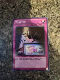 Yu-Gi-Oh! Wiretap DRLG-EN035 Super Rare Near Mint y15 - Image 1