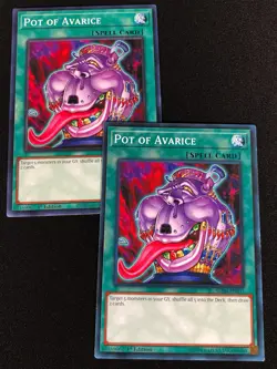 Yugioh Pot of Avarice SDSH-EN031 1st Common x2 (NM) - Image 1