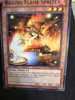 Yu-Gi-Oh! TCG Battle Pack Star Foil 1st Ed. Raging Flame Sprite BP01-EN136 - Image 2