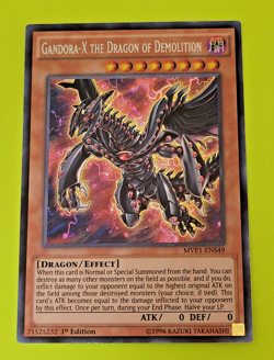 Yu-Gi-Oh Gandora-X the Dragon of Demolition 1st Ed Secret Rare MVP1-ENS49 Nm - Image 1