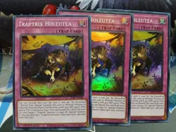 Yugioh Traptrix Holeutea X3 Super Rare SDBT-EN046 1st Ed Near Mint Playset - Image 1