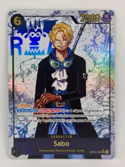 Sabo OP13-120 SEC Parallel Carrying On His Will One Piece Card English NM - Image 1