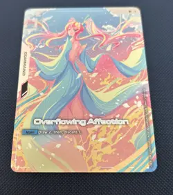 Overflowing Affection U+ GD01-118 GUNDAM TCG CARD GAME Holo Foil English NewType - Image 2