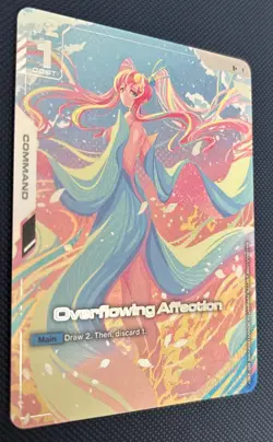Overflowing Affection U+ GD01-118 GUNDAM TCG CARD GAME Holo Foil English NewType - Image 4