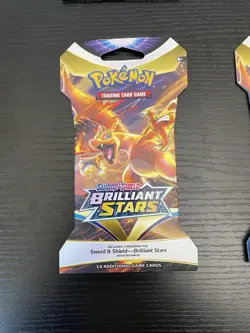 Pokemon TCG Sword & Shield Brilliant Stars Sleeved Booster Pack Lot Of 6 Sealed - Image 3
