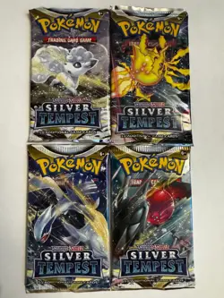 (Lot of 4) Pokemon TCG: Sword & Shield Silver Tempest Booster Pack Sealed #6 - Image 1