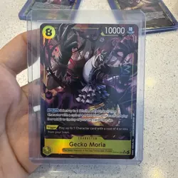 Gecko Moria - OP14-104 (Alternate Art) The Azure Sea's Seven Foil English NM - Image 1
