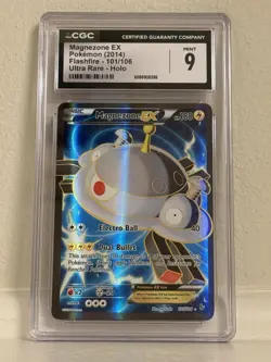 Magnezone EX (101 Full Art) 101/106 Flashfire Holo Pokemon Card TCG CGC 9 - Image 1