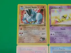 Pokemon Vintage 1st Edition GYM Challenge Cards Lot Of 4 NM-MINT Misty's Brock's - Image 2