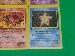 Pokemon Vintage 1st Edition GYM Challenge Cards Lot Of 4 NM-MINT Misty's Brock's - Image 4