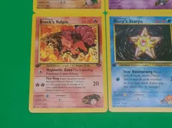 Pokemon Vintage 1st Edition GYM Challenge Cards Lot Of 4 NM-MINT Misty's Brock's - Image 5