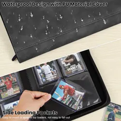 Top Loader Card Binder with Sleeves 4 Pocket Holds 112 Top Loaders Storage, T... - Image 4