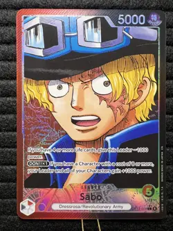 Sabo Alt Art OP13-004 L Carrying on His Will ONE PIECE Card Game ENGLISH ALT L - Image 1