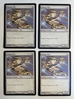 4x Mtg Mirrodin Omega Myr NM Magic The Gathering - Image 1