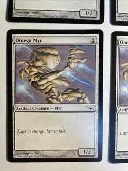 4x Mtg Mirrodin Omega Myr NM Magic The Gathering - Image 2