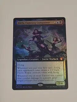 MTG Foil - Alela, Cunning Conqueror (Extended Art) - 34 / NM / English - Image 1