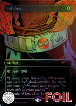 MTG Sol Ring (Spidey) (Rainbow) (1993) | NM Foil | Secret Lair Spider-Man {SLD} - Image 1