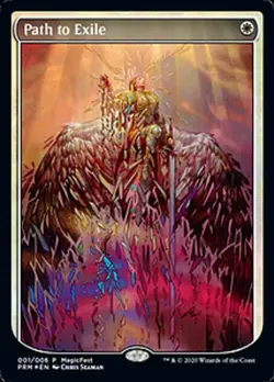 MTG Path to Exile - Foil - MagicFest 2020, Moderate Play, English Promo: Grand P - Image 1