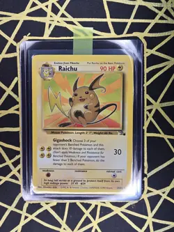 🔥 Raichu 29/62 🔥 Original Non Holo Rare Fossil Set Pokemon Card WOTC TCG 1999 - Image 1