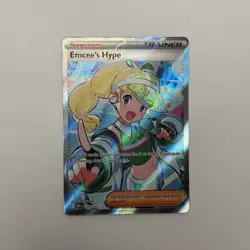 Emcee's Hype #220/182 - Destined Rivals - Ultra Rare Trainer - Pokemon TCG NM/M - Image 1
