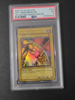 Left Arm Of The Forbidden One LOB-123 - 1st Edition PSA 5 Ex Asian English 2002 - Image 1