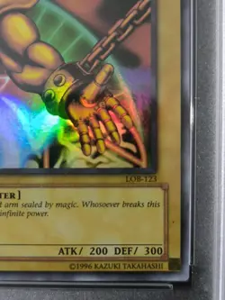 Left Arm Of The Forbidden One LOB-123 - 1st Edition PSA 5 Ex Asian English 2002 - Image 2