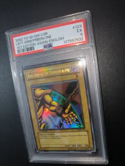 Left Arm Of The Forbidden One LOB-123 - 1st Edition PSA 5 Ex Asian English 2002 - Image 4