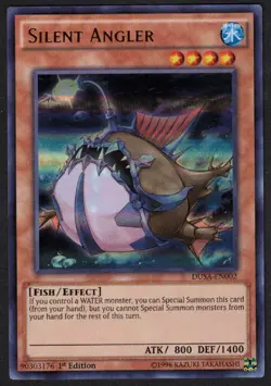 Yugioh Silent Angler DUSA-EN002 Ultra Rare 1st Ed - VLP - Image 1