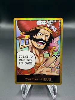 One Piece Card Don!! Gol D. Roger Gold ENGLISH OP13 Carrying on His Will TCG - Image 1