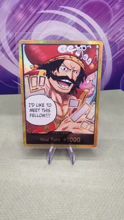 One Piece Card Don!! Gol D. Roger Gold ENGLISH OP13 Carrying on His Will TCG CCG - Image 1
