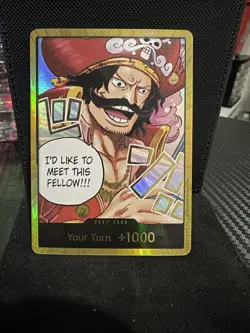 One Piece Card Don Card Gol D. Roger Gold ENGLISH OP13 Carrying on His Will - Image 1
