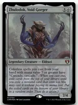 Zhulodok, Void Gorger #704 (Foil) (NM) Commander Masters CMM Magic MTG - Image 1