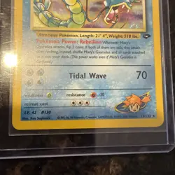 Pokemon TCG Misty’s Gyarados Holo Rare 13/132 Gym Challenge NM 2000 - Image 2