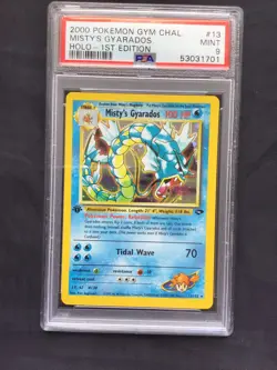 Pokemon: Gym Challenge 1st Edition Rare Holo: Misty's Gyarados 13/132 PSA 9 - Image 2