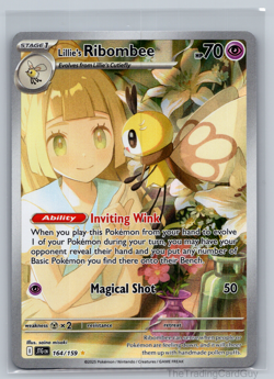 Pokemon TCG Lillie's Ribombee 164/159 Journey Together Holo Illustration Rare NM - Image 1