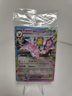 Pokemon TCG Espeon EX Prismatic Evolutions Promo Card 034/131 Stamped Sealed - Image 1