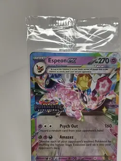 Pokemon TCG Espeon EX Prismatic Evolutions Promo Card 034/131 Stamped Sealed - Image 2