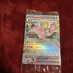 Pokemon TCG Espeon EX 034/131 STAMPED PROMO Card Prismatic Evolutions SEALED - Image 1