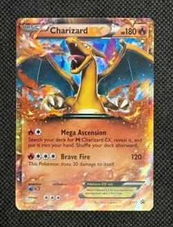 2014 Pokemon Charizard EX XY17 Promo Full Art Holo Card - Image 2