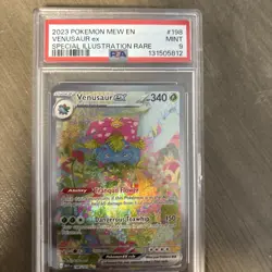 Pokemon TCG Venusaur EX Scarlet & Violet 151 Card Sir 198/165 PSA 9 - Image 1